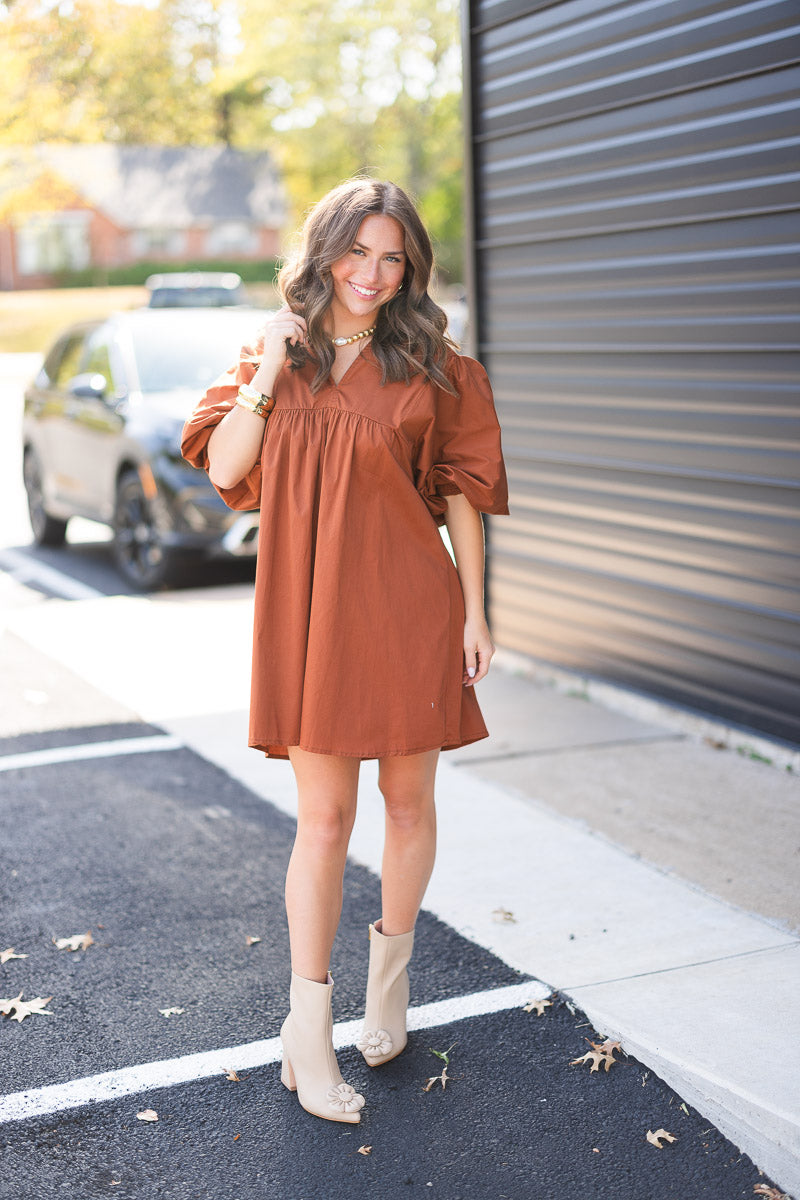 FINAL SALE Jasper Dress in Henna