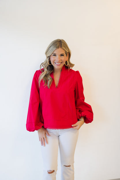 Katie Top in Red Apple