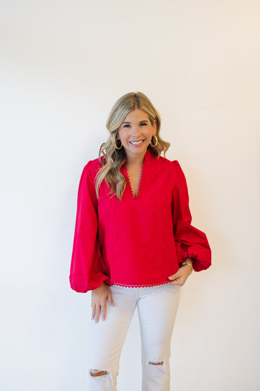 Katie Top in Red Apple