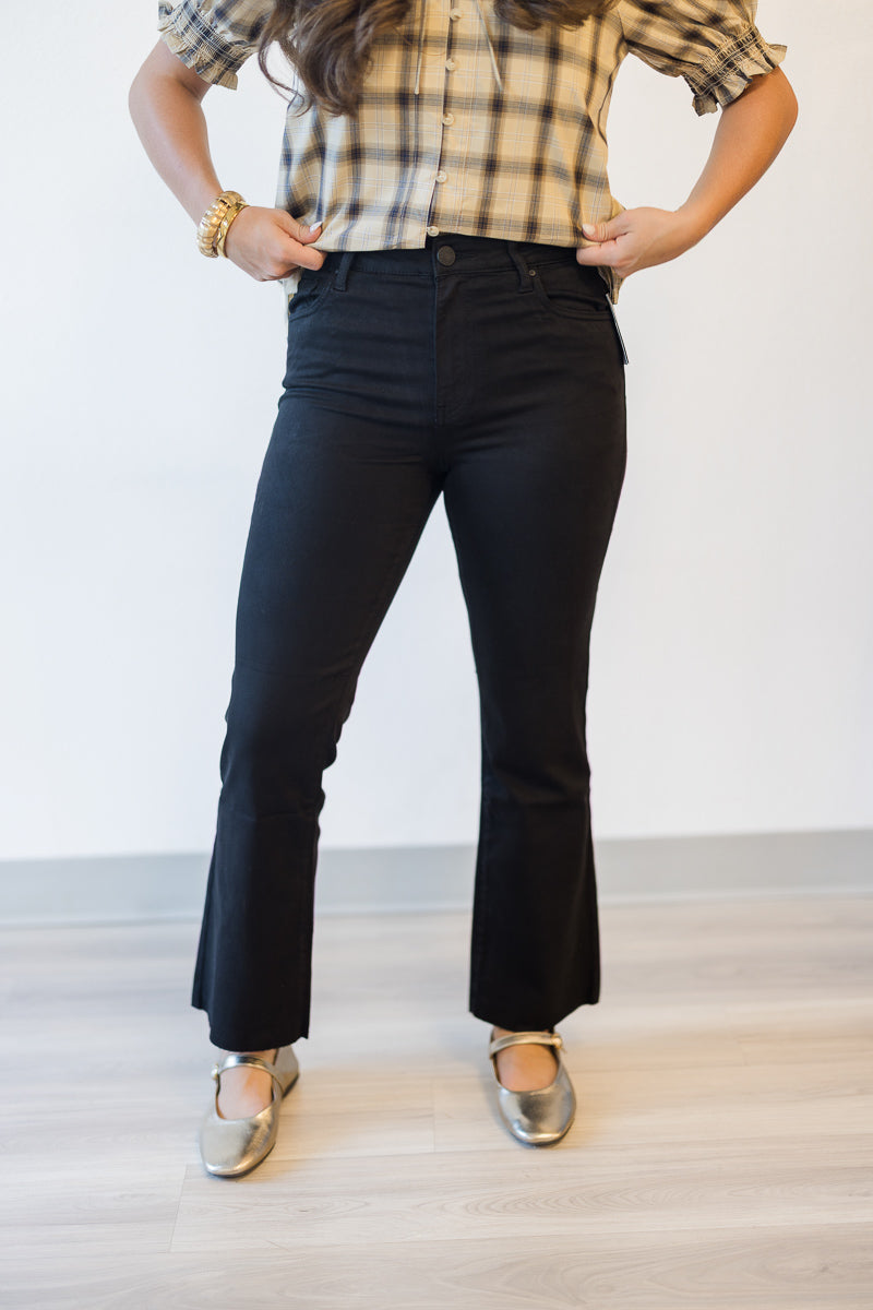 Kelsey High Rise Ankle Flare in Midnight