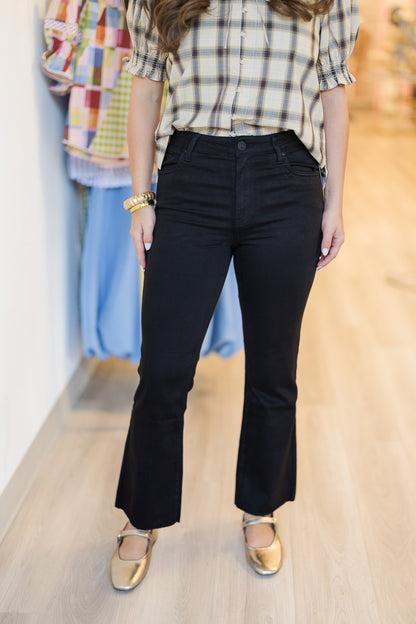 Kelsey High Rise Ankle Flare in Midnight