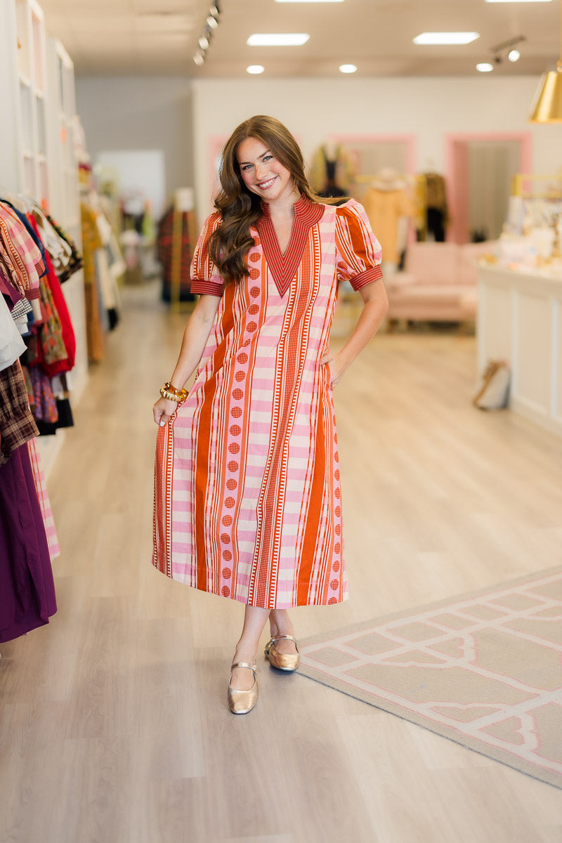 Lulu Golden Hour Mixed Print Maxi Dress