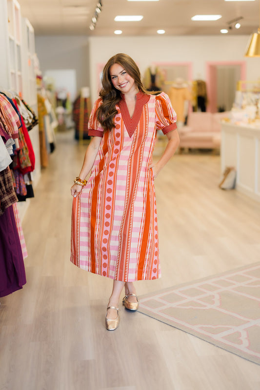 Lulu Golden Hour Mixed Print Maxi Dress