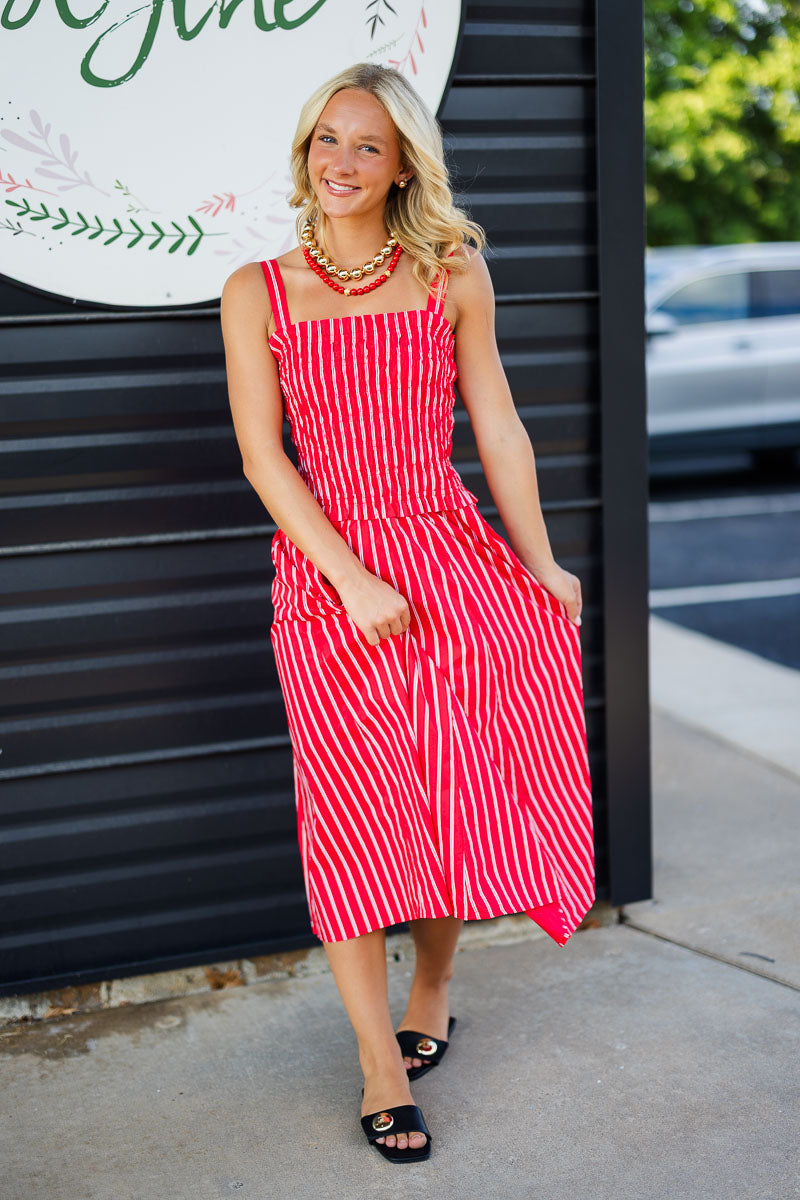 Cherry Striped Maxi