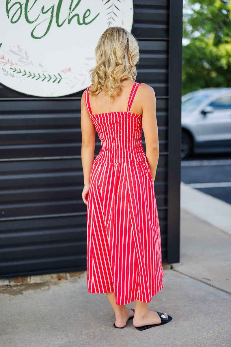 Cherry Striped Maxi