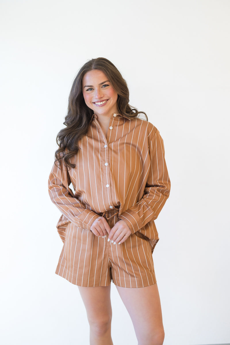 Alexis Poplin Striped Shorts