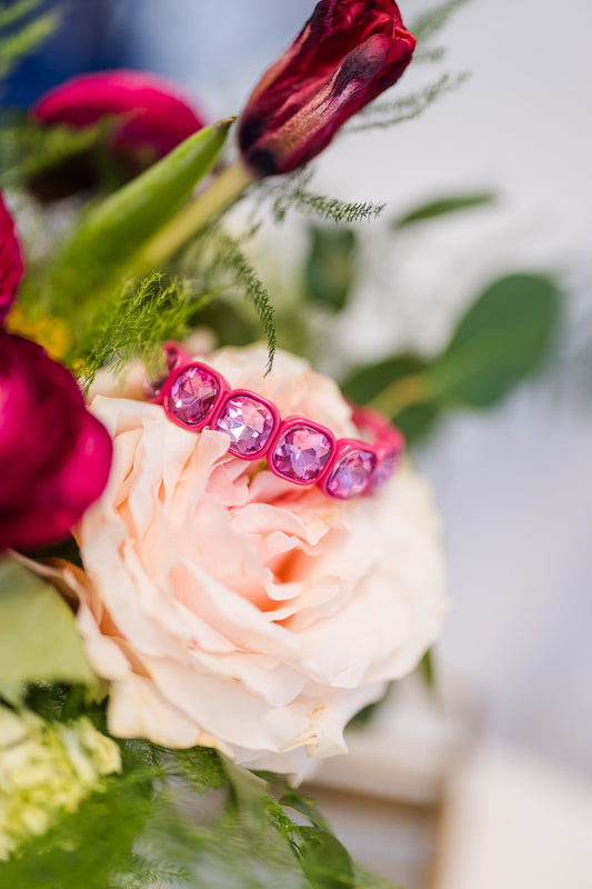 Fuchsia Gemstone Bracelet