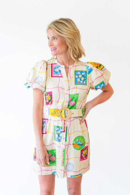 Blakely Dress in Postcard