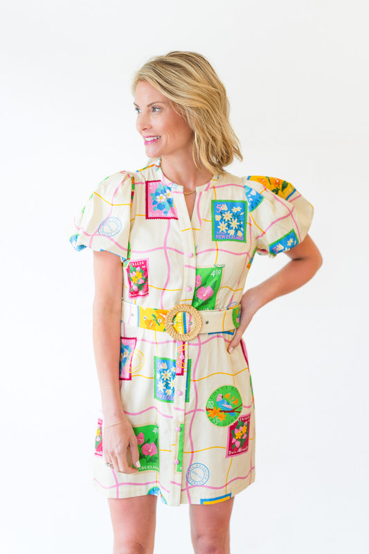 Blakely Dress in Postcard
