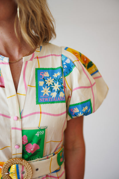 Blakely Dress in Postcard