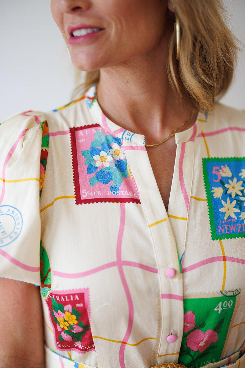 Blakely Dress in Postcard