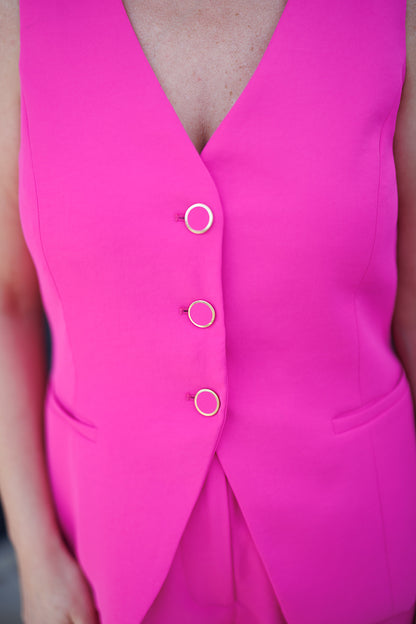 Hot Flamingo Tailored Shorts