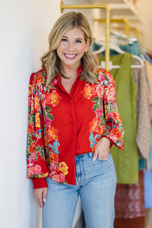 Emily Top in Fall Bloom
