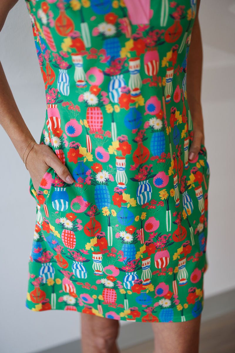 Azalea Dress in Green Chantilly