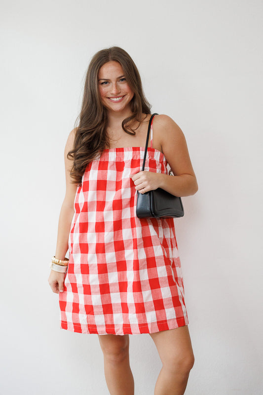 Izzy Plaid Cami Mini Dress