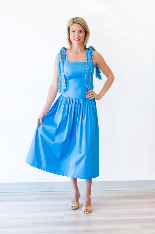 Anna Kate Dress In Riviera Blue
