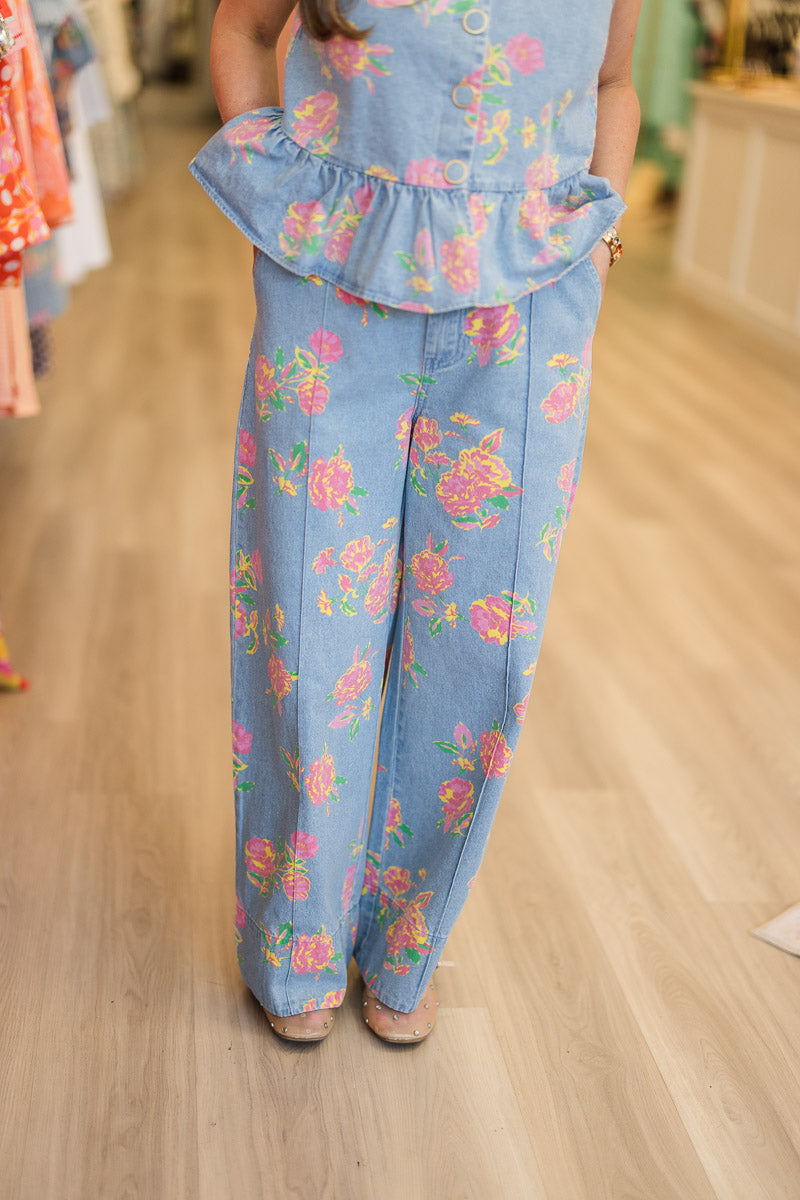 Floral Denim