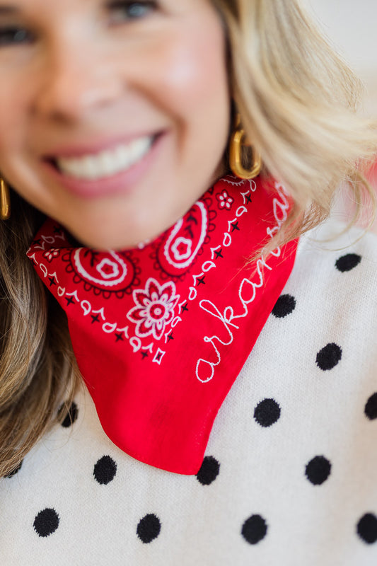 Red Arkansas Bandana