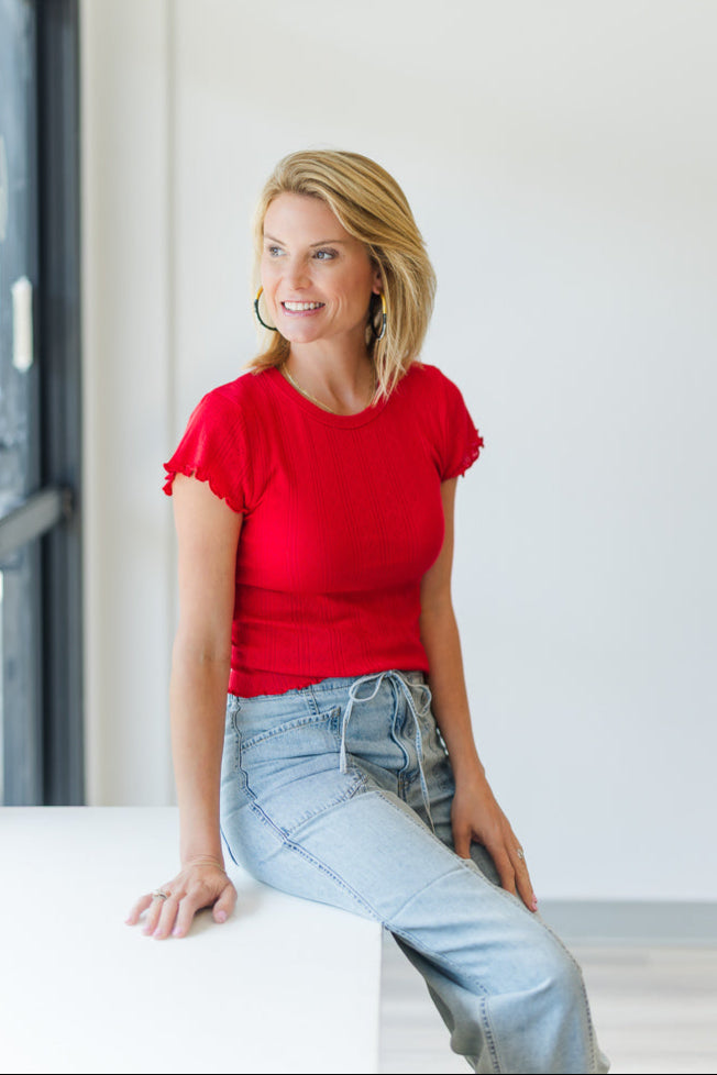 Lily Baby Tee in Cherry