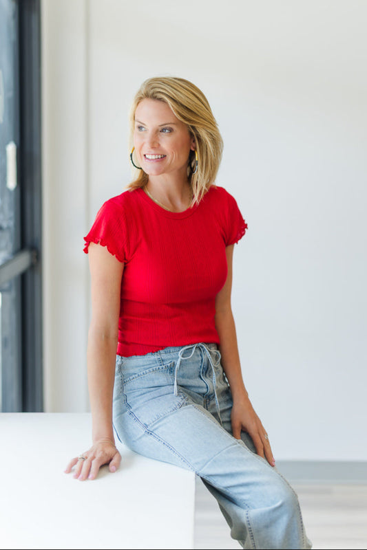 Lily Baby Tee in Cherry