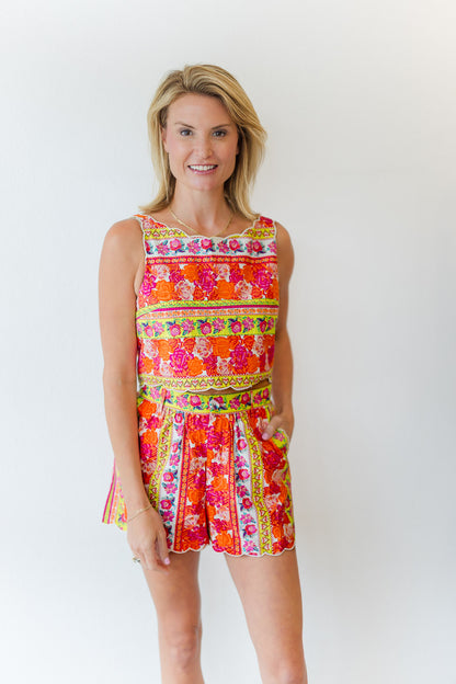 Billy Top in Rosebud Ribbon Stripe