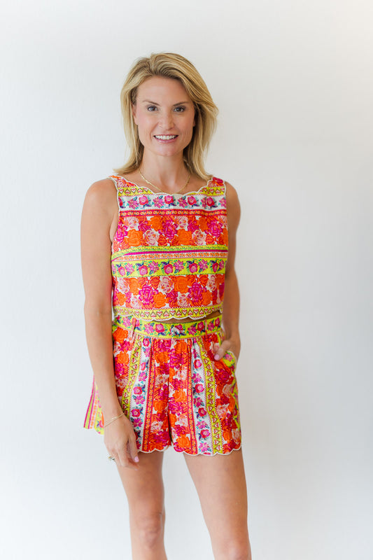 Billy Top in Rosebud Ribbon Stripe