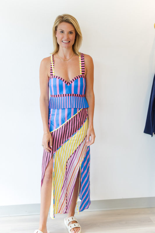 Souci Skirt in Stripe