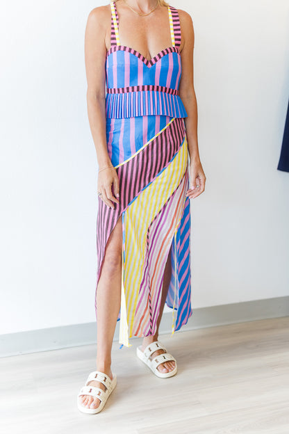 FINAL SALE Souci Skirt in Stripe