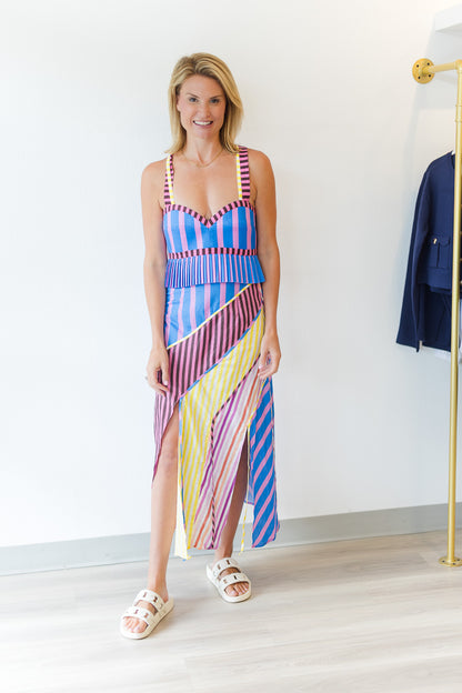 FINAL SALE Souci Skirt in Stripe