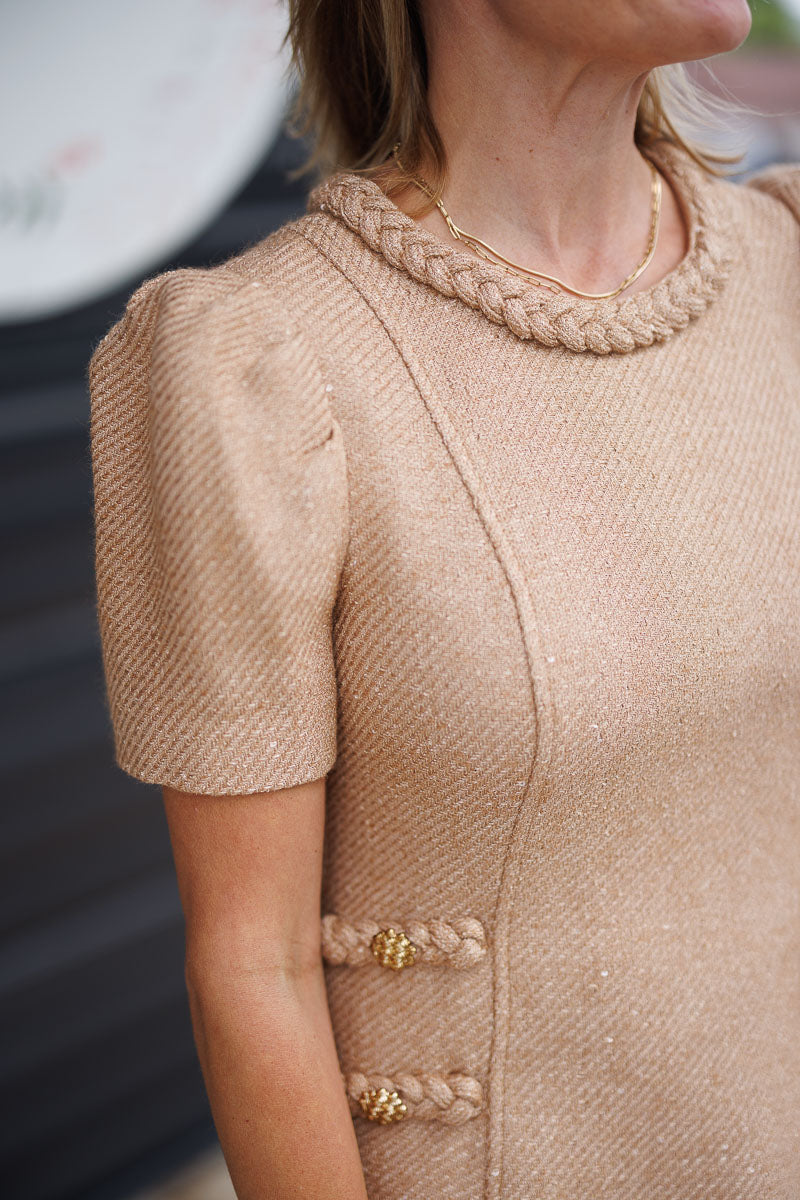 Mini Dress in Chestnut