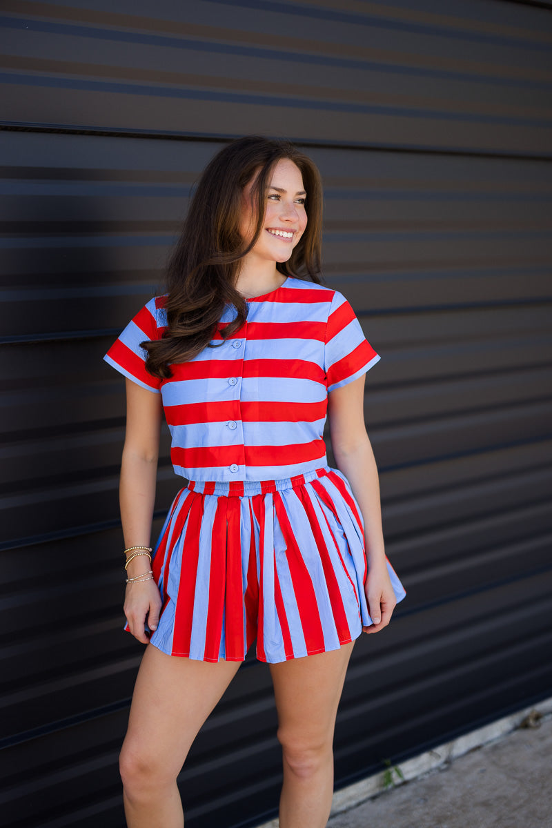Corey Capri Stripe Top