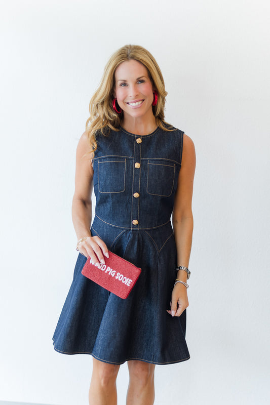 Keelie Dress in Elevated Denim