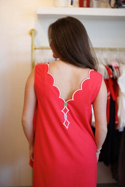 Kendra Vneck Scallop Dress