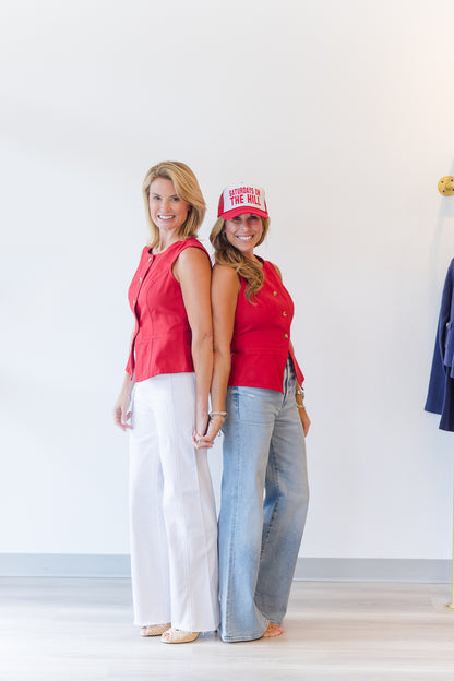 Far Out High Rise Wide Leg in Lamb