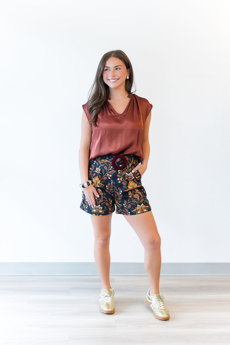 Black Berry Garden Shorts