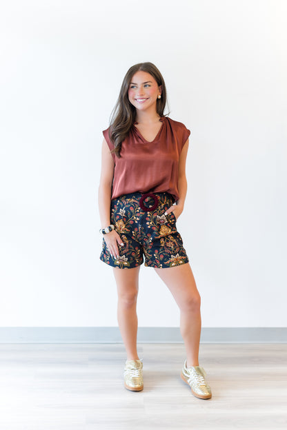 Black Berry Garden Shorts