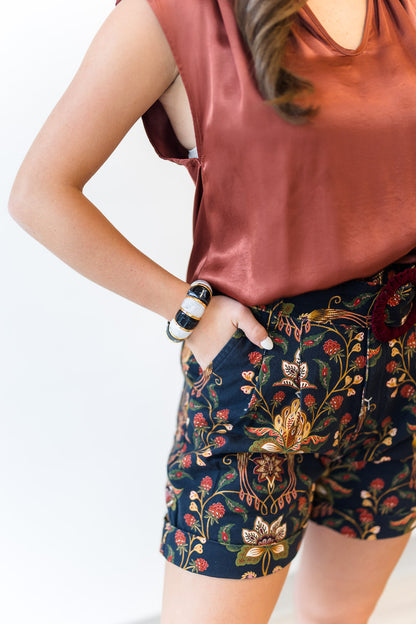 Black Berry Garden Shorts