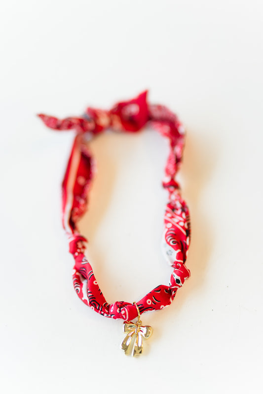 Bow Bandana Scarf Necklace