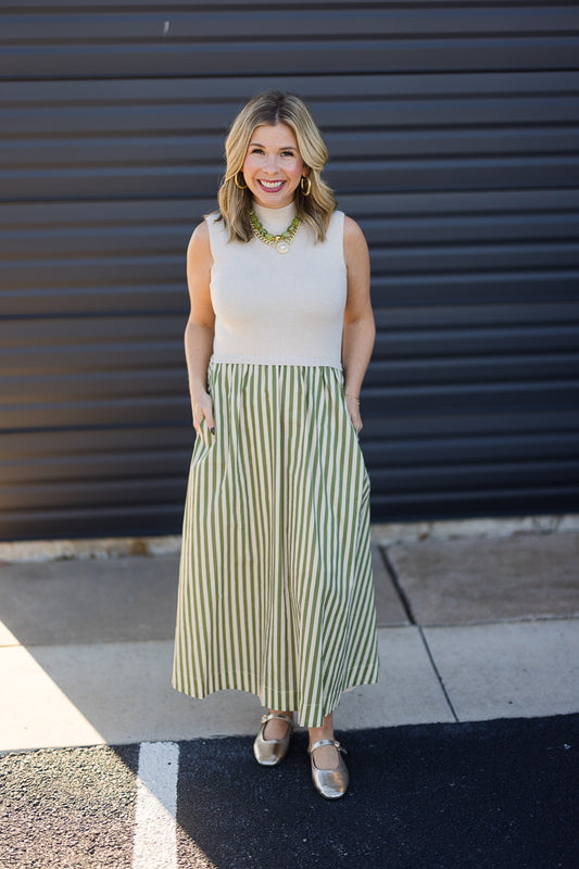 Mandy Mock Neck Maxi Dress