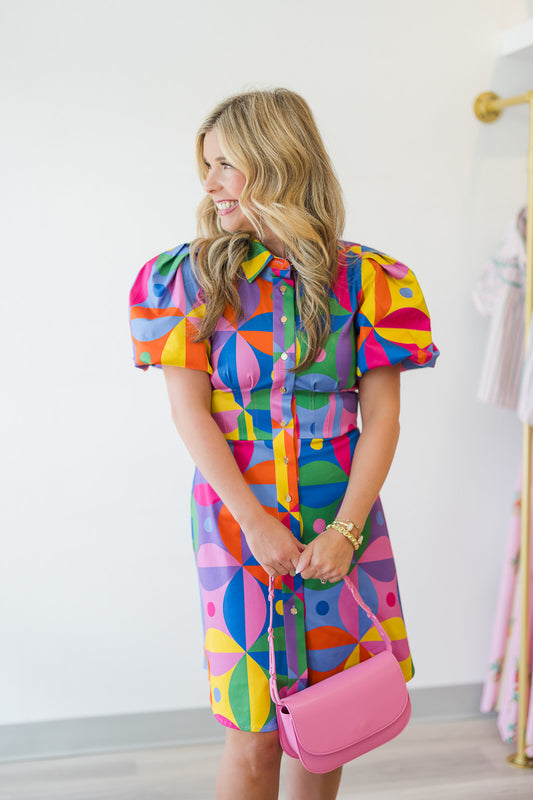 Britt Dress in Floral Prism