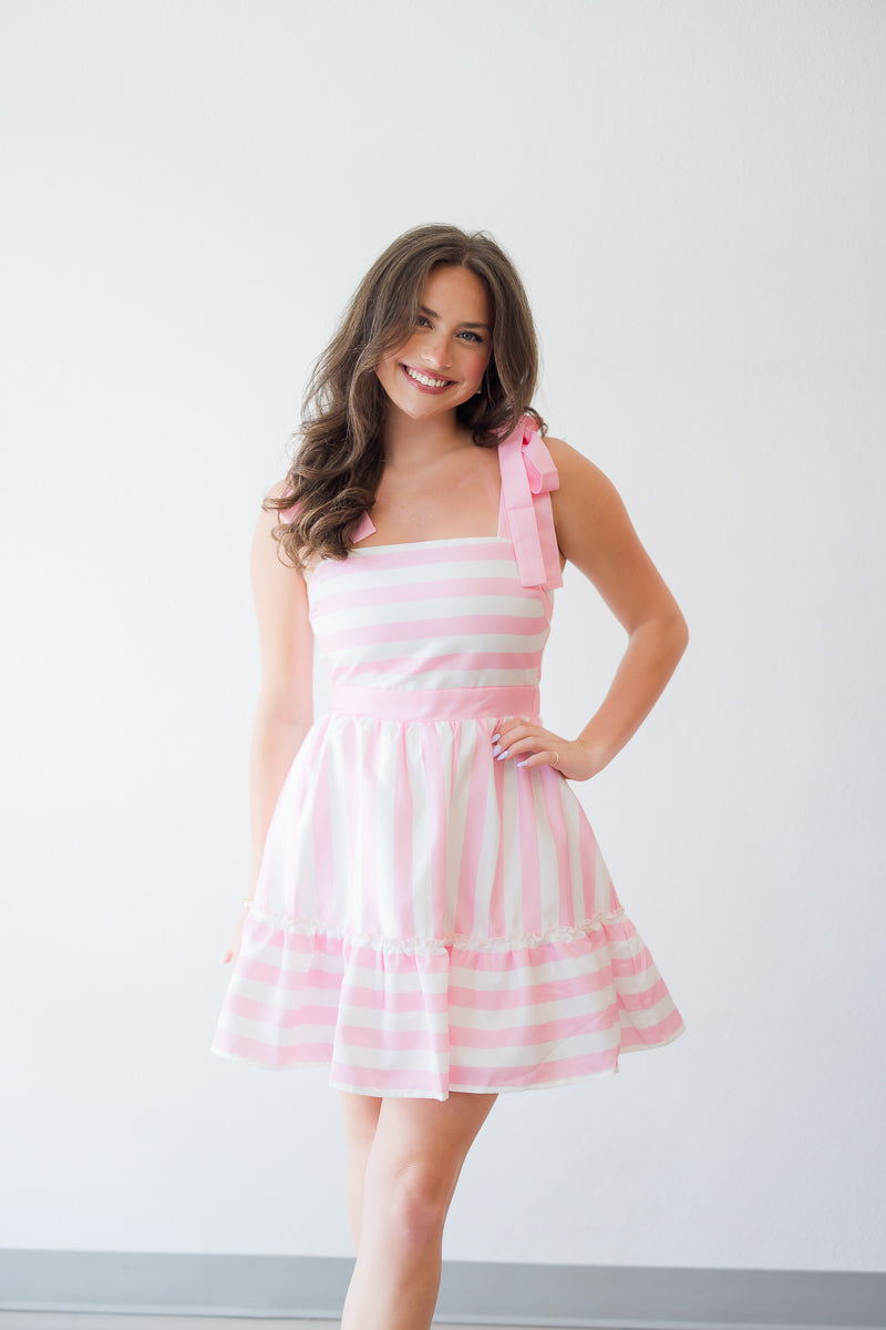Blush Breeze Twirl Dress