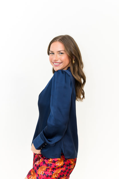 FINAL SALE Scarlett Top in Midnight
