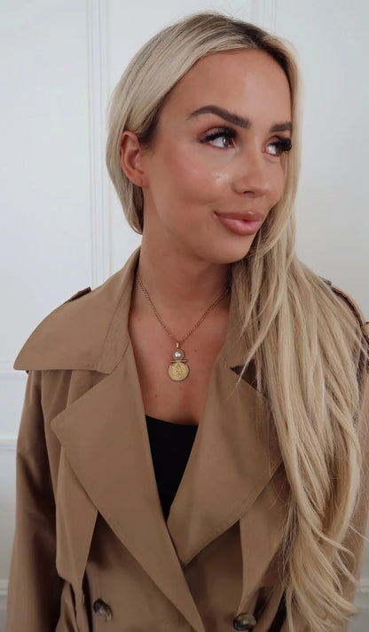 Macy Pearl and Coin Necklace