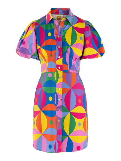 Britt Dress in Floral Prism