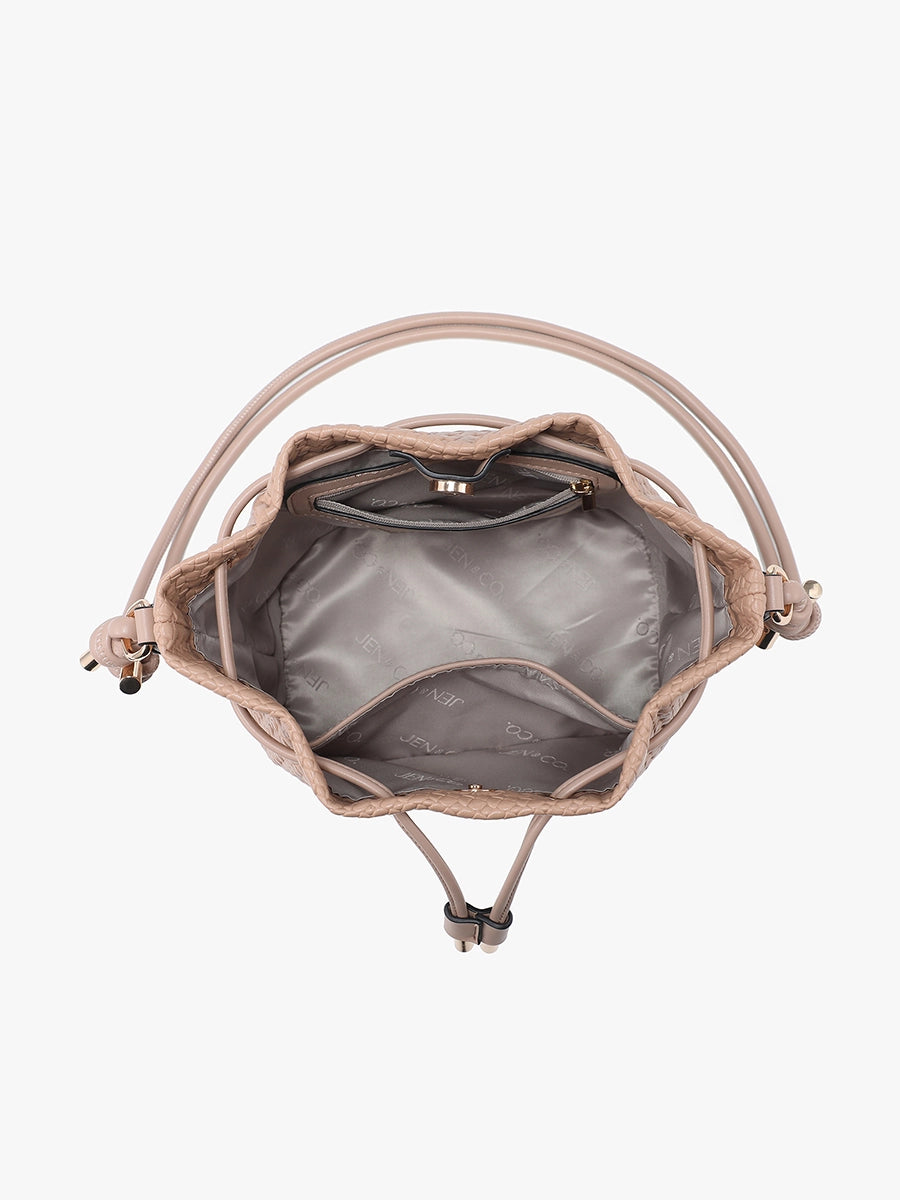 The Capri Woven Bucket Bag