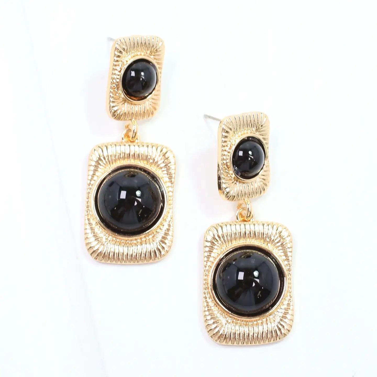 Black Giovonnie Pearl Drop Earring