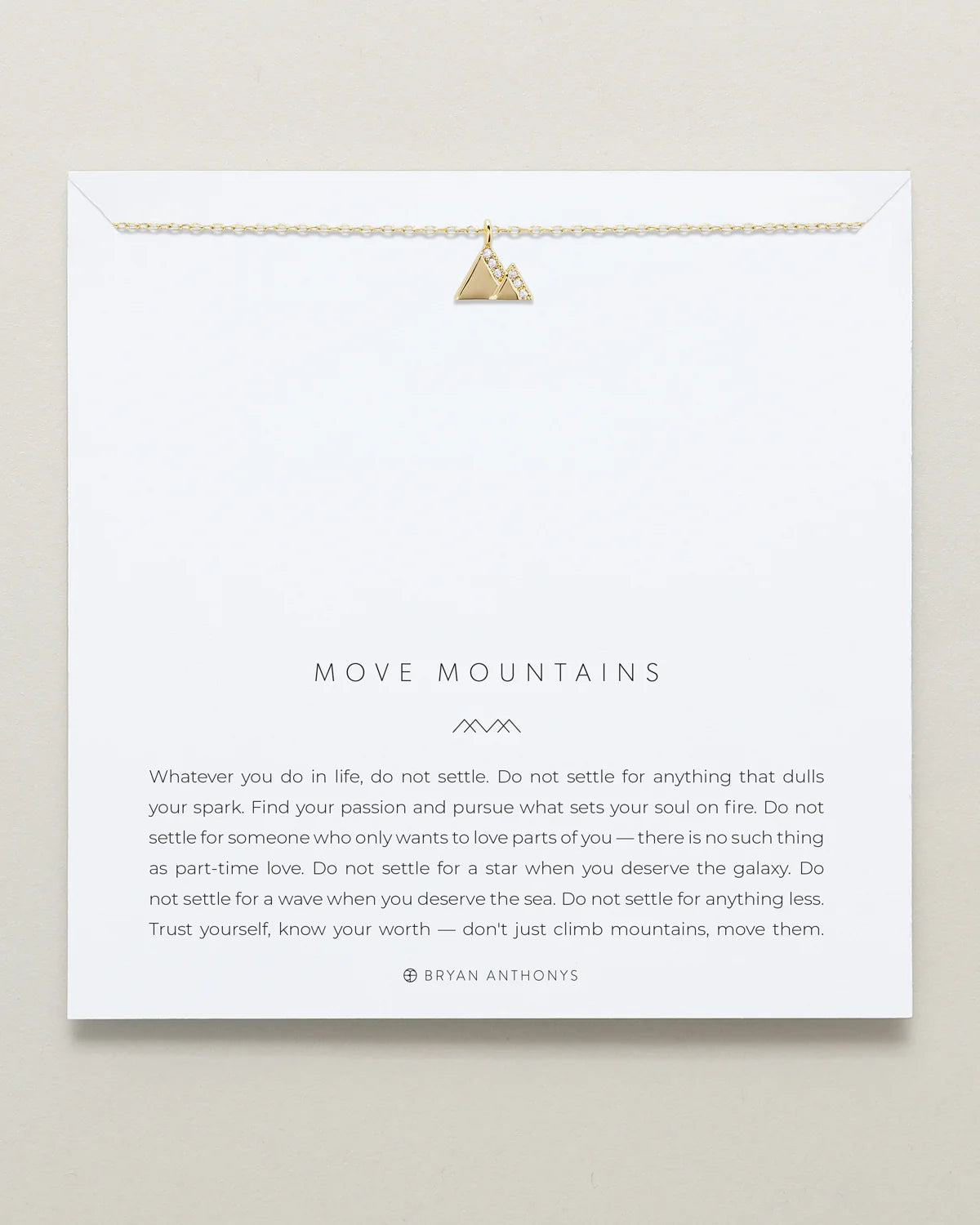 Move Mountains Pendant Necklace
