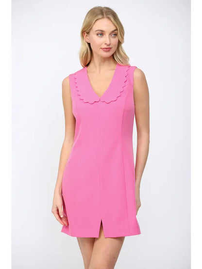 Scalloped Peter Pan Collar Dress