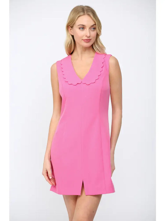 Scalloped Peter Pan Collar Dress