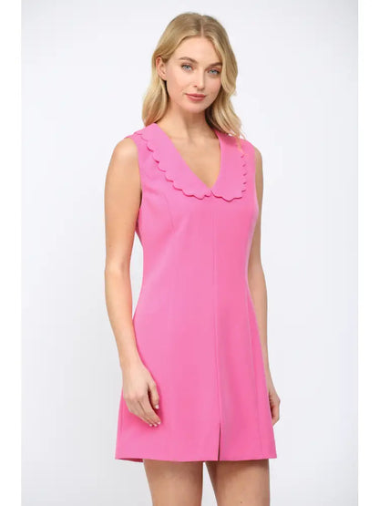 Scalloped Peter Pan Collar Dress